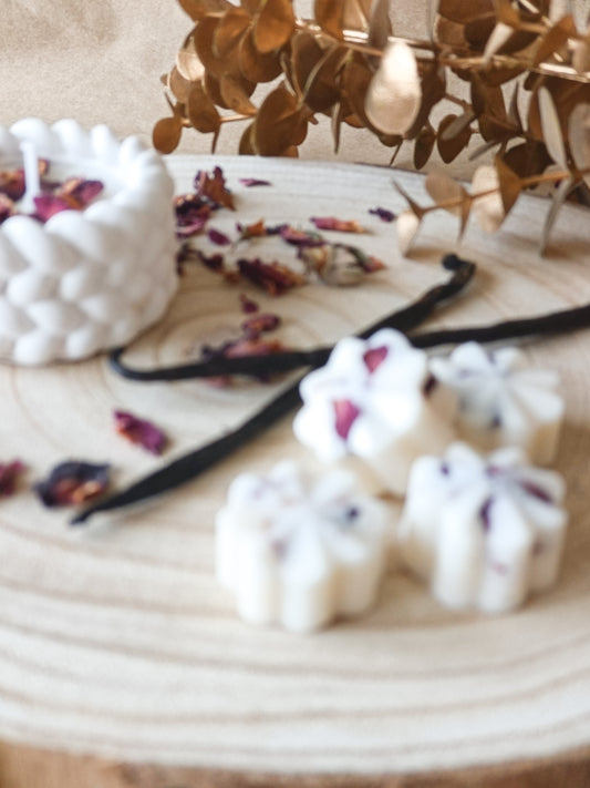 Wax Melts Rose - Baunilha e pétalas de rosa
